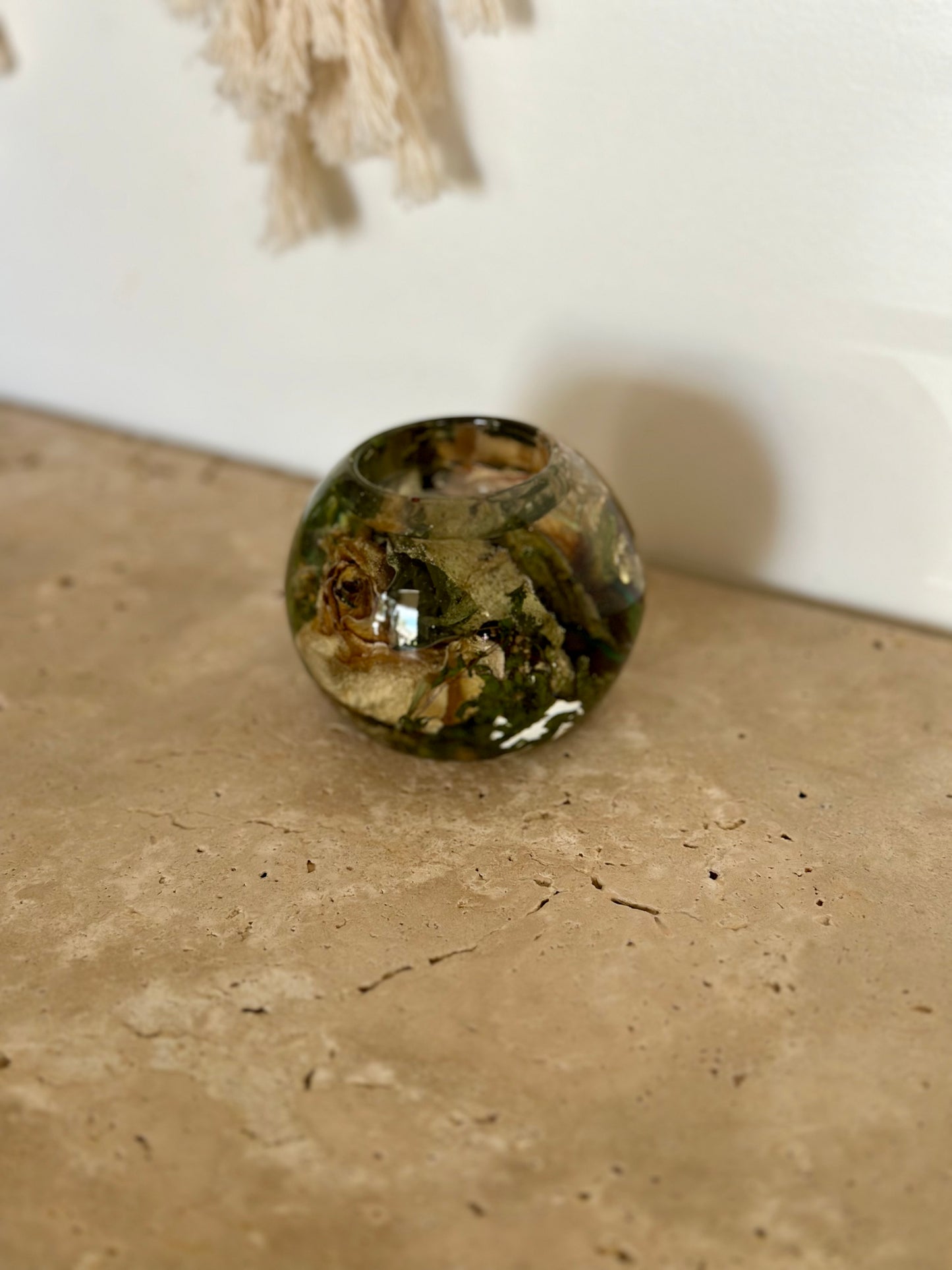 Candle Holder Flower Preservation