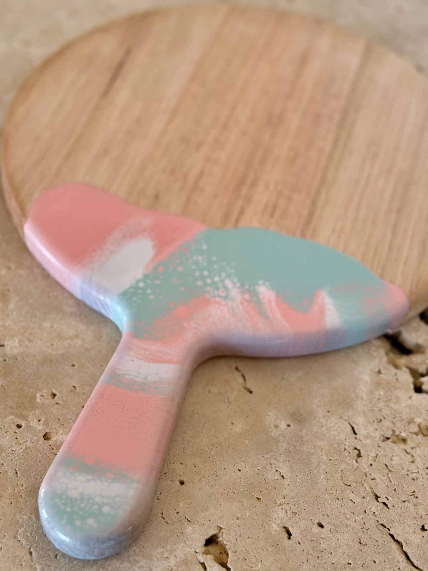 Round Paddle Resin Serving Board