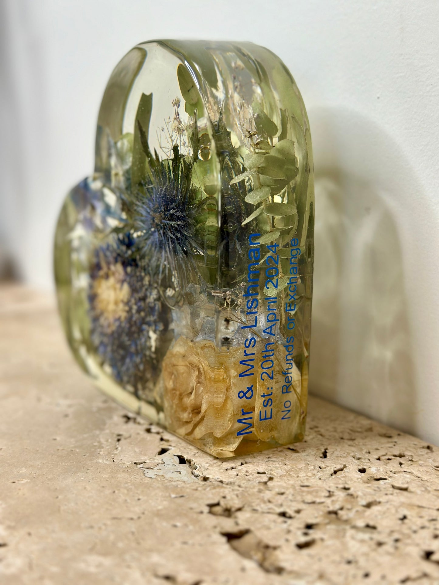 Freestanding Heart Flower Preservation