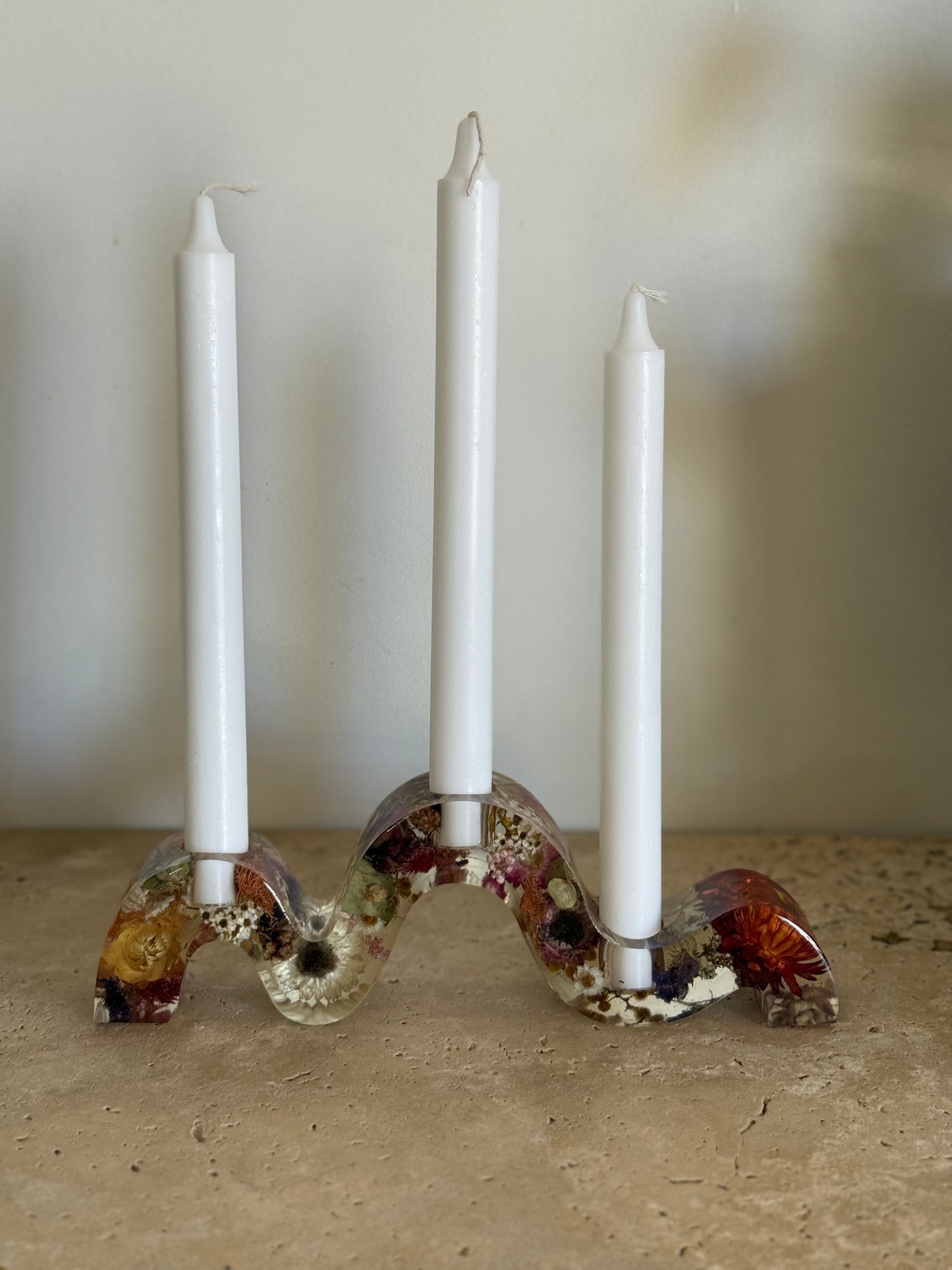 Wave Candle Holder Flower Preservation
