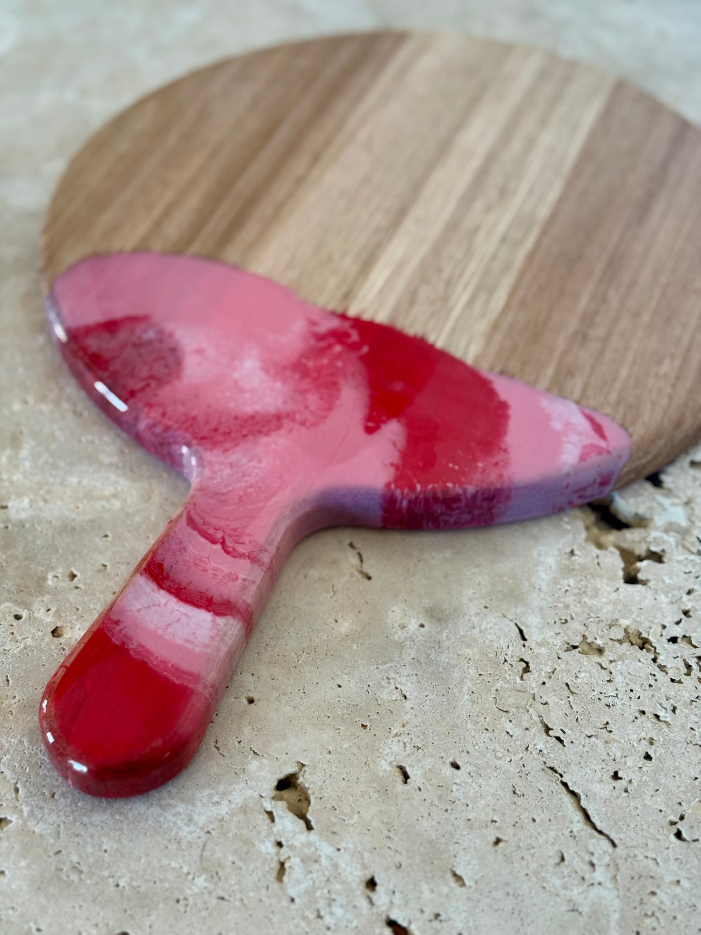 Round Paddle Resin Serving Board