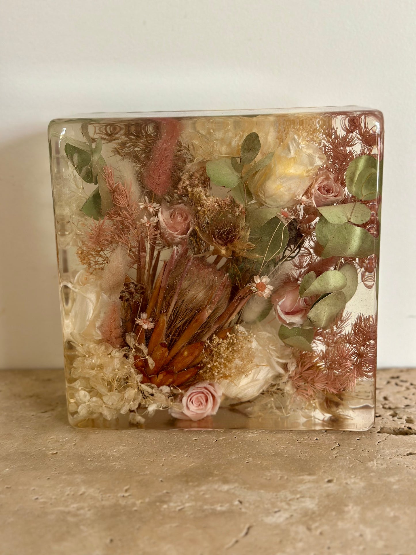 Square Botanical Flower Preservation