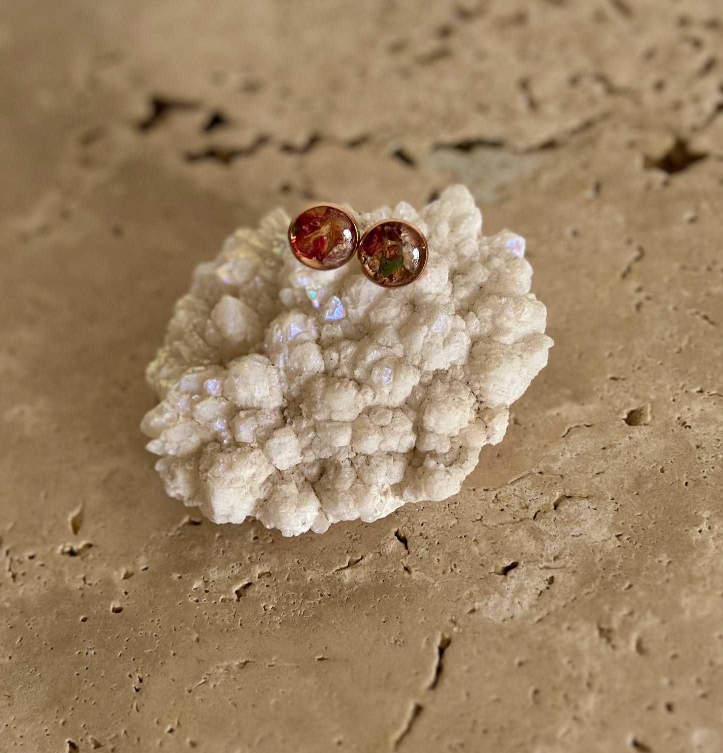 Resin Earring Flower Preservation