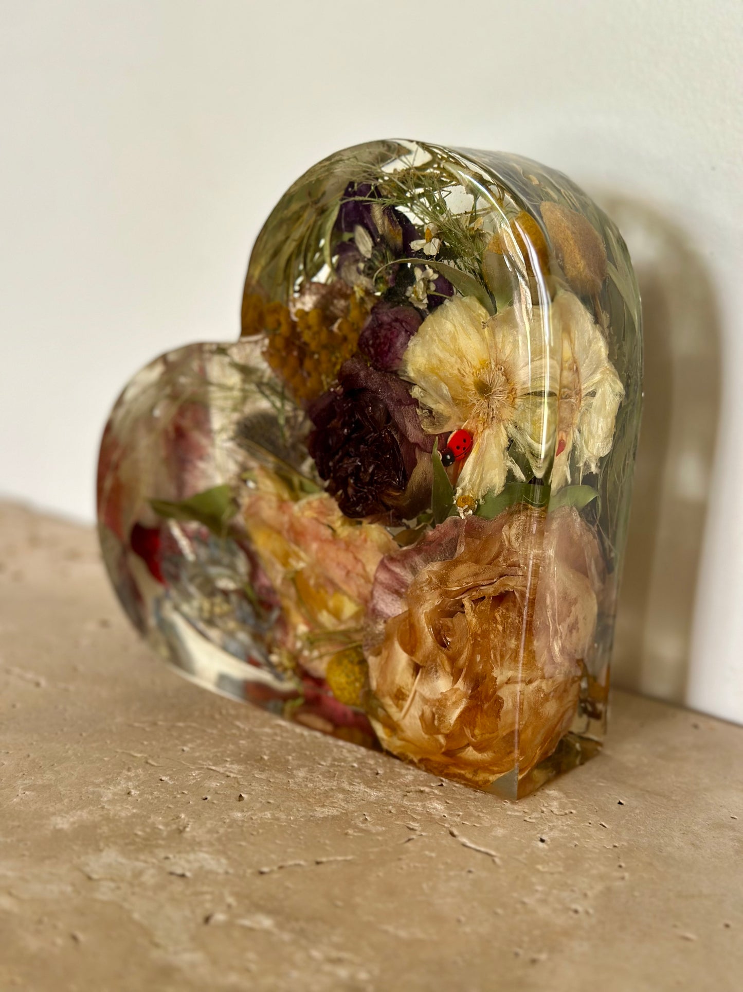 Freestanding Heart Flower Preservation