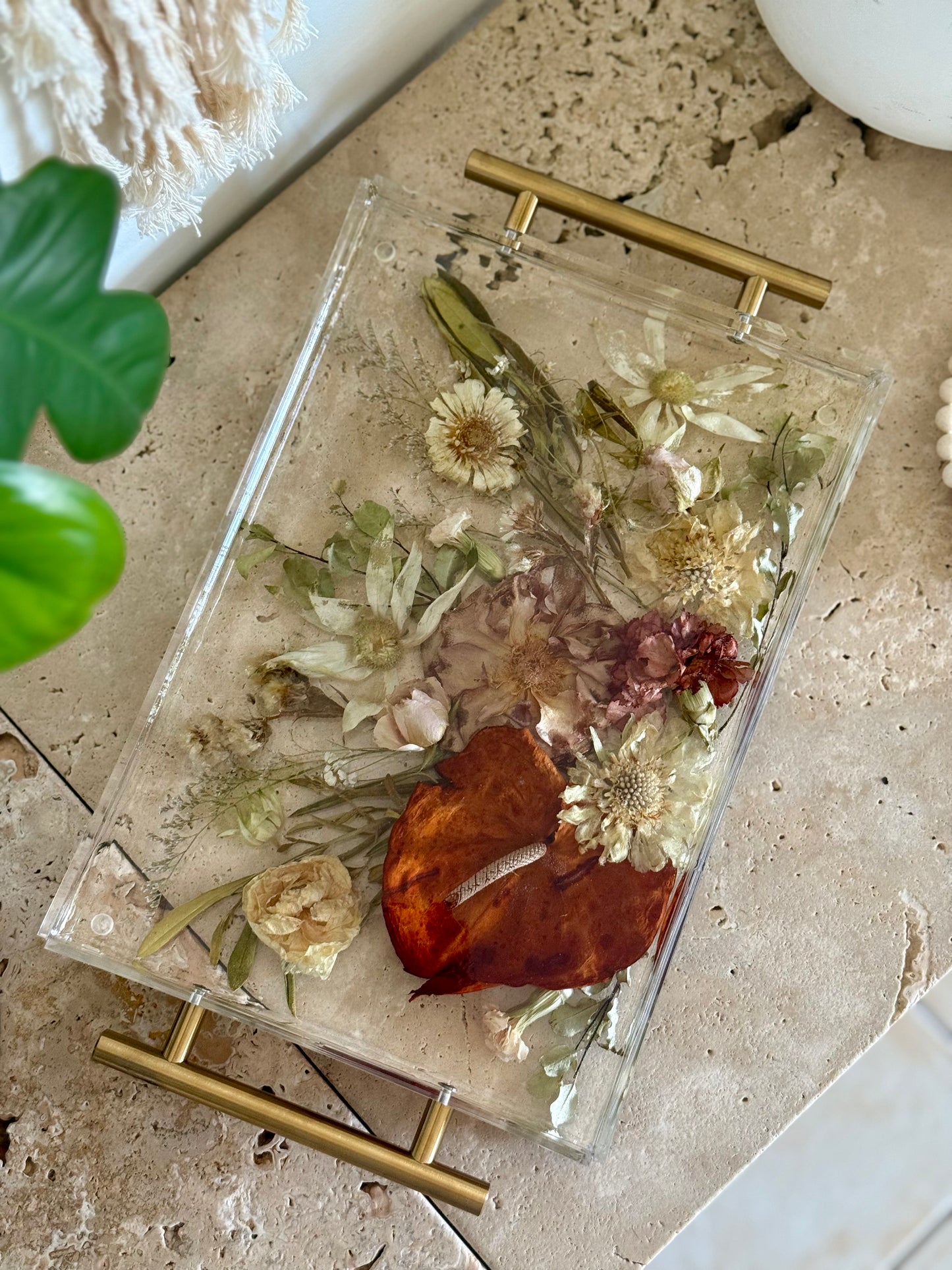 Acrylic Tray Flower Preservations