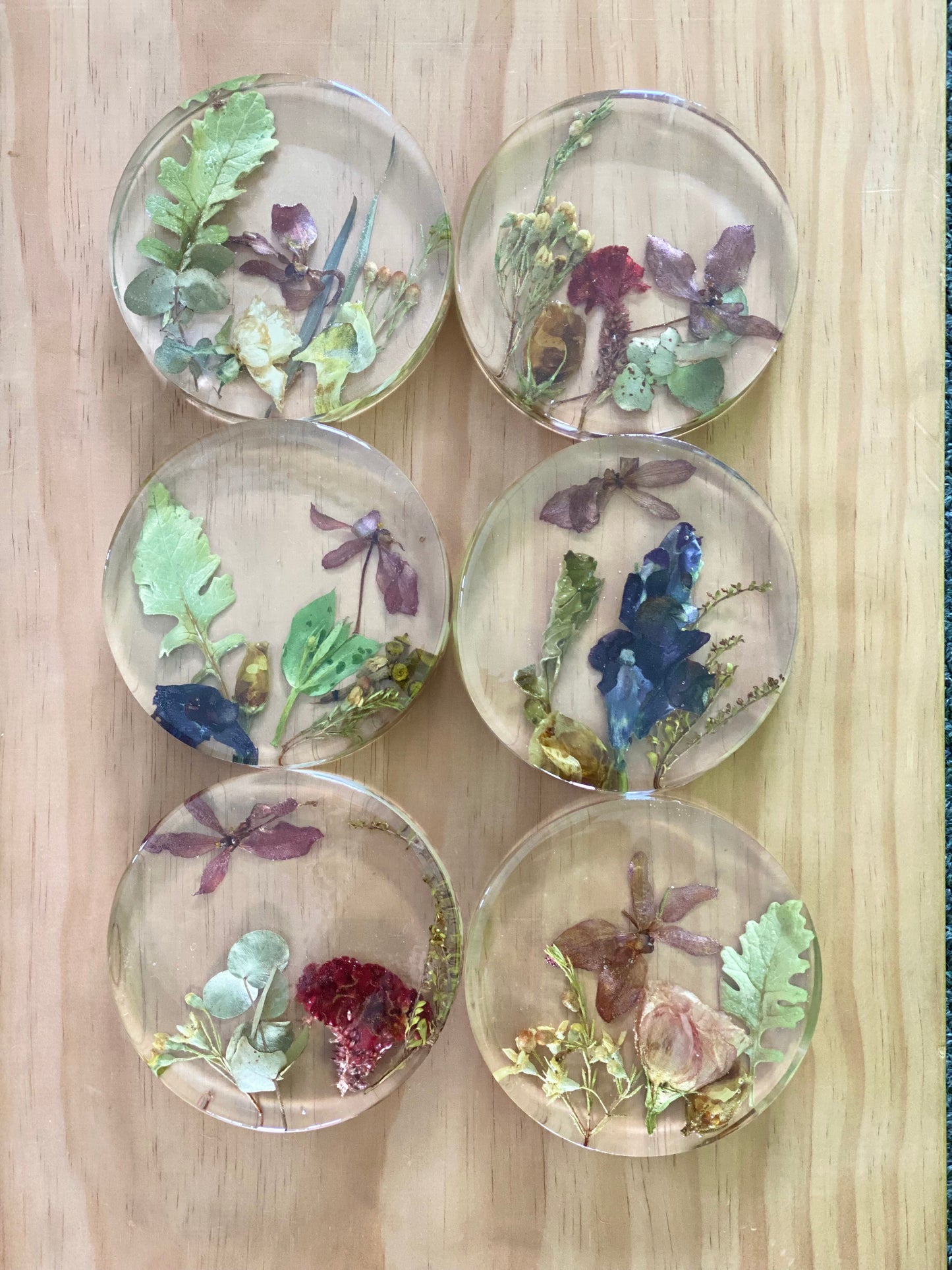Round Coaster Flower Preservations