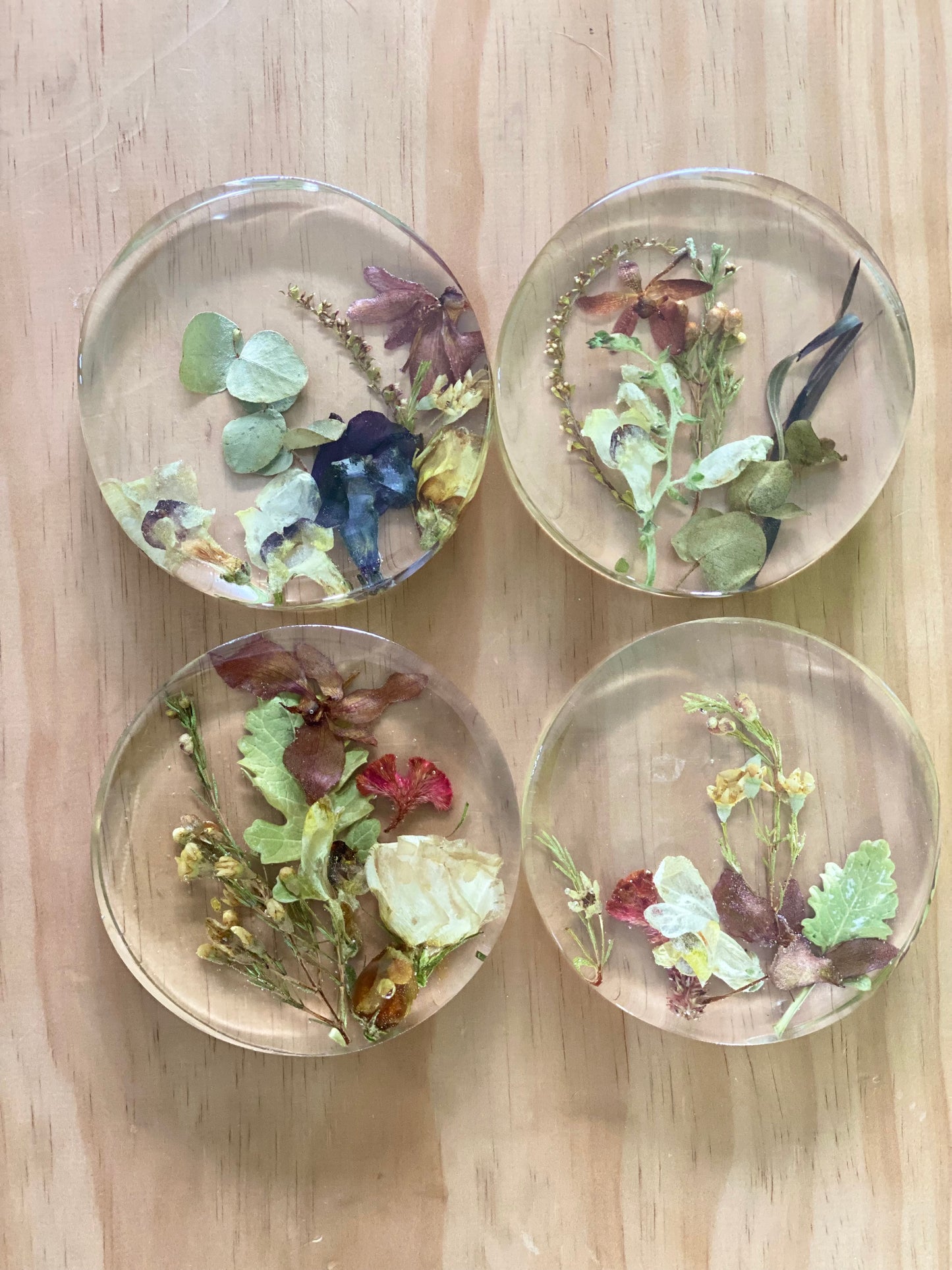 Round Coaster Flower Preservations
