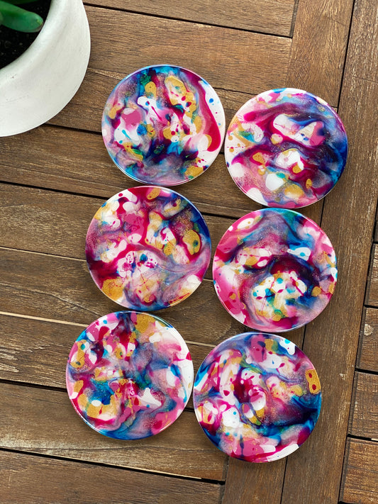 Round All Resin Coasters