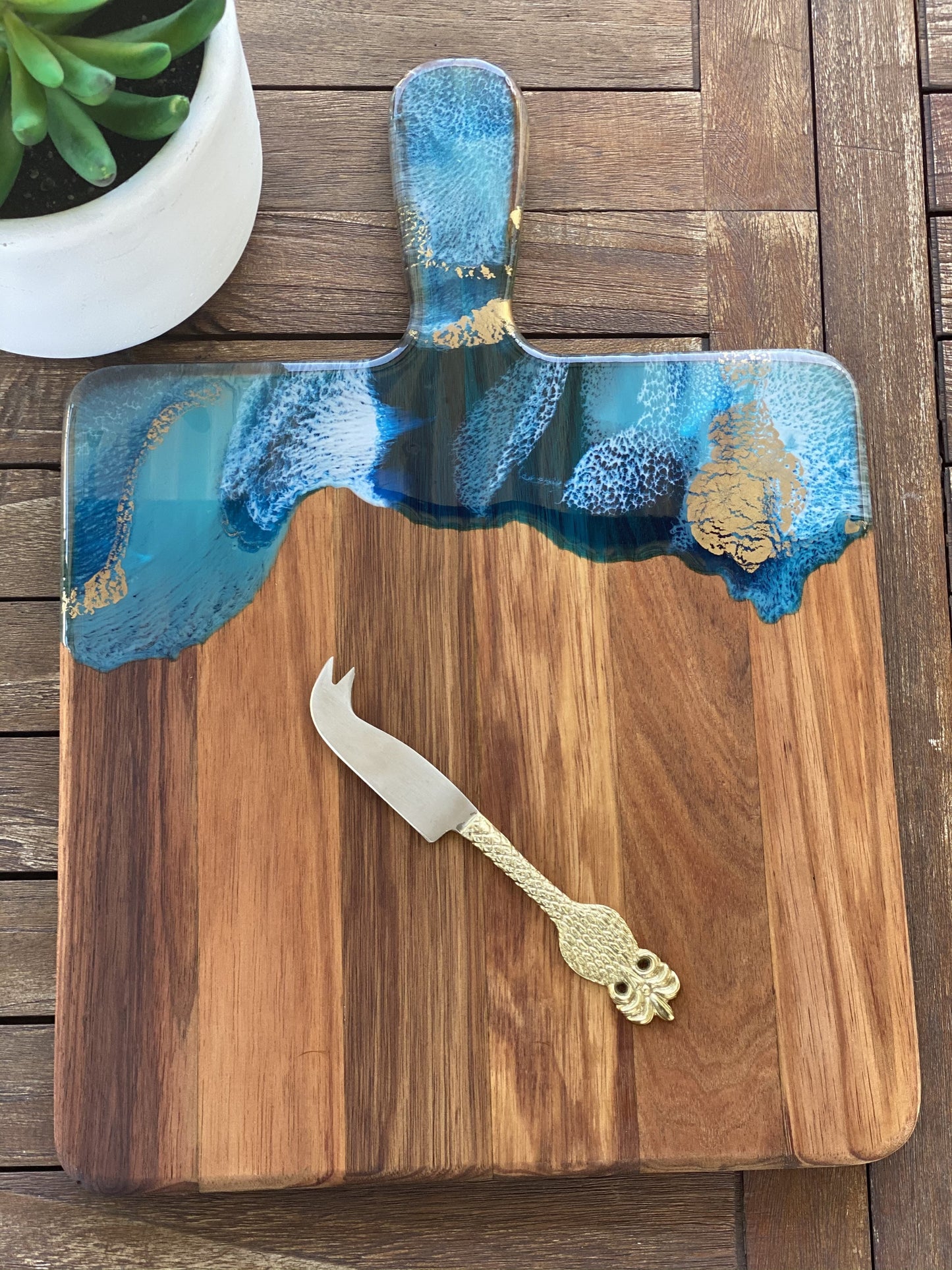 Square Paddle Resin Serving Board - PRE ORDER