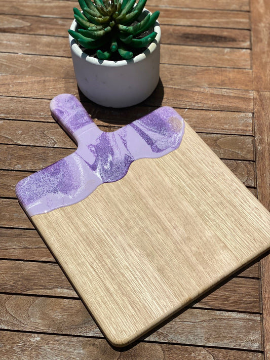 Square Paddle Resin Serving Board