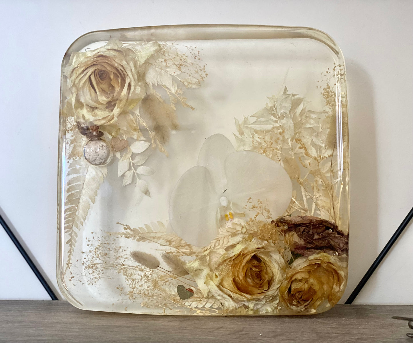 Square Botanical Flower Preservation