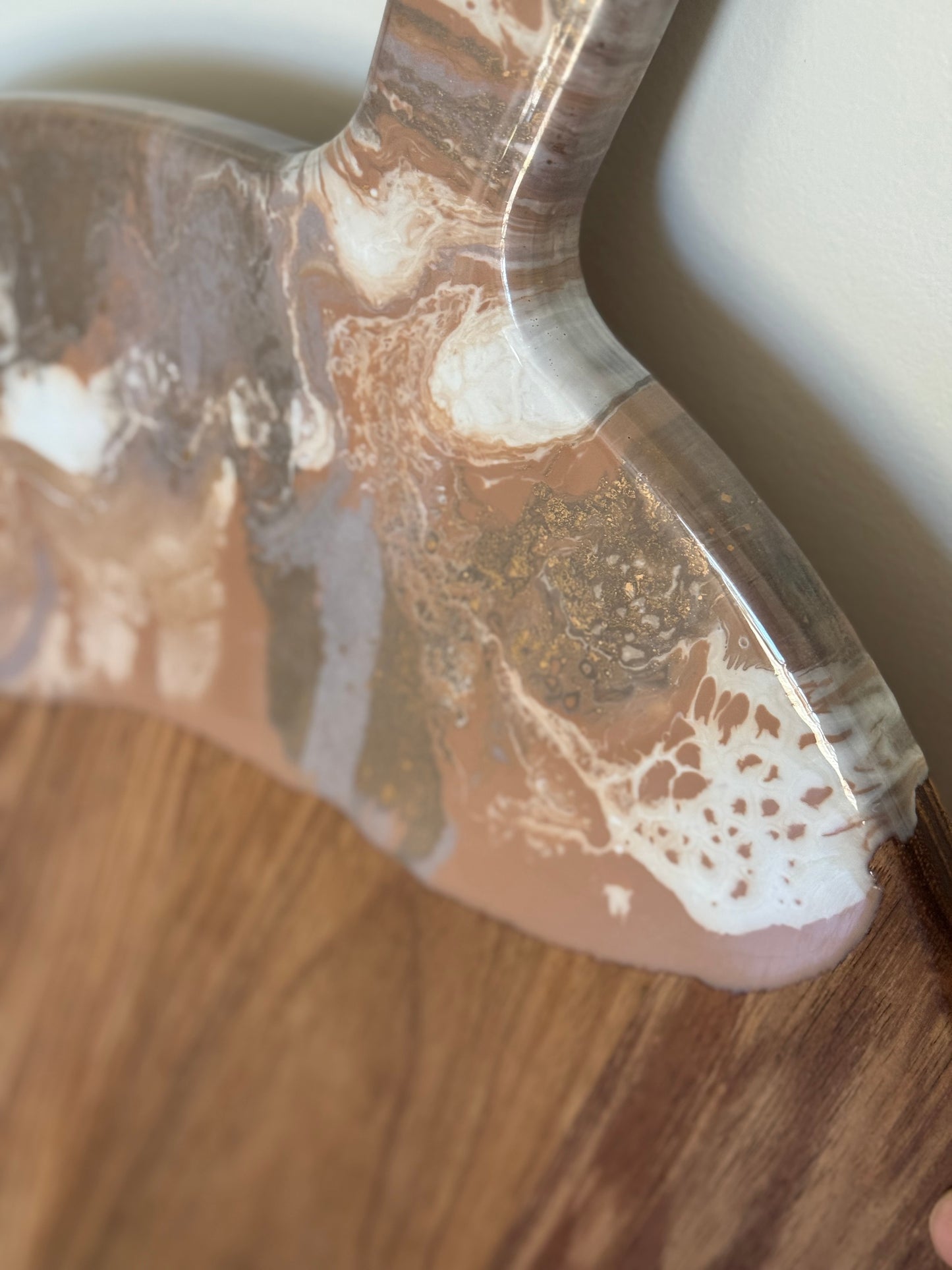 Large Round Paddle Resin Serving Board