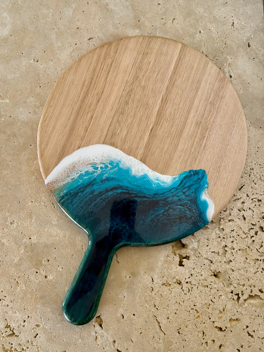 Round Paddle Resin Serving Board