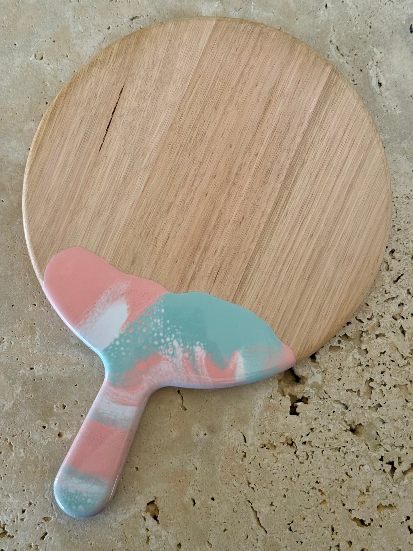 Round Paddle Resin Serving Board