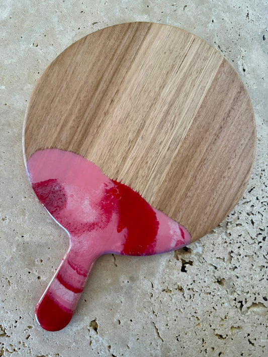 Round Paddle Resin Serving Board