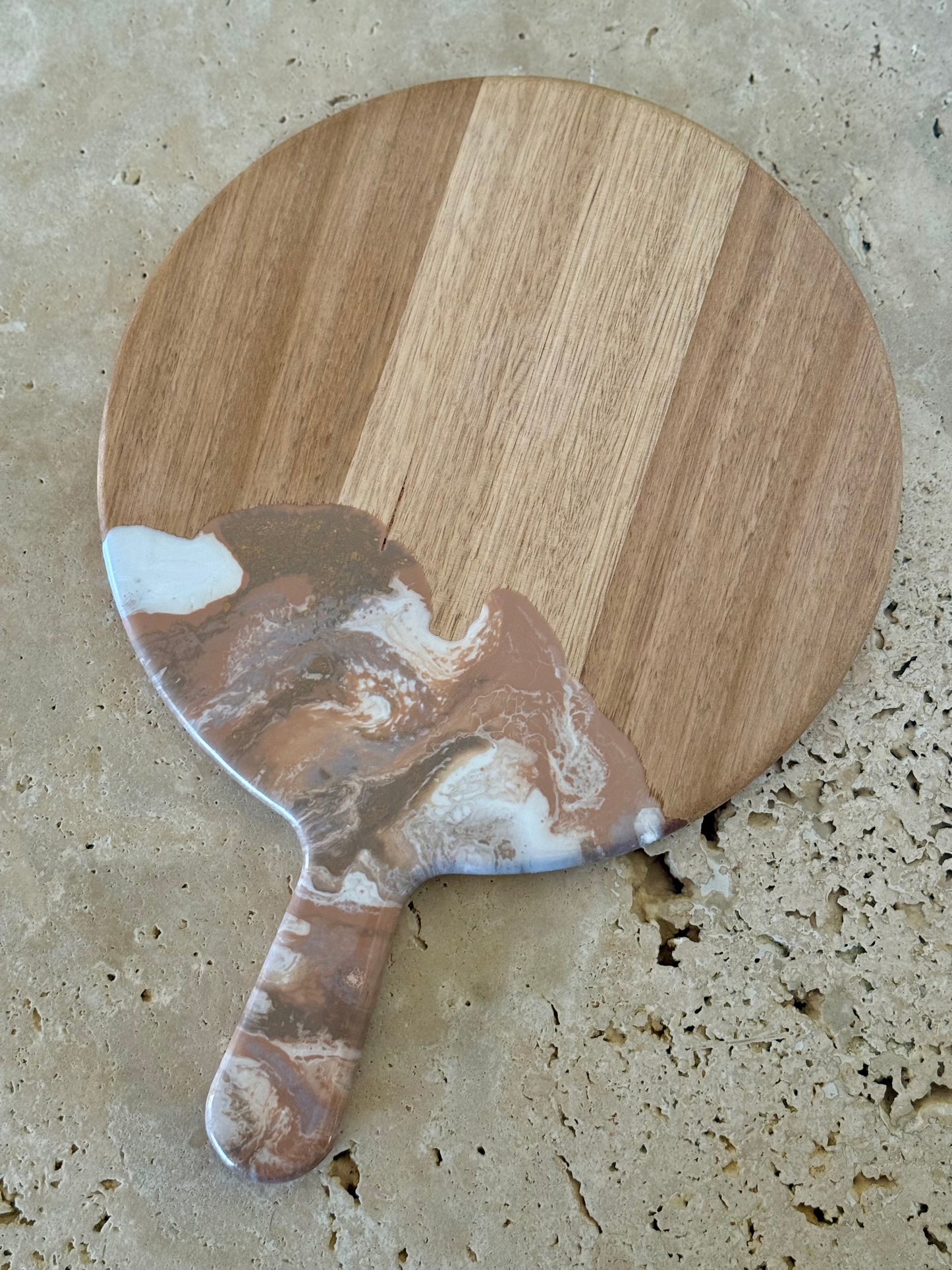 Round Paddle Resin Serving Board