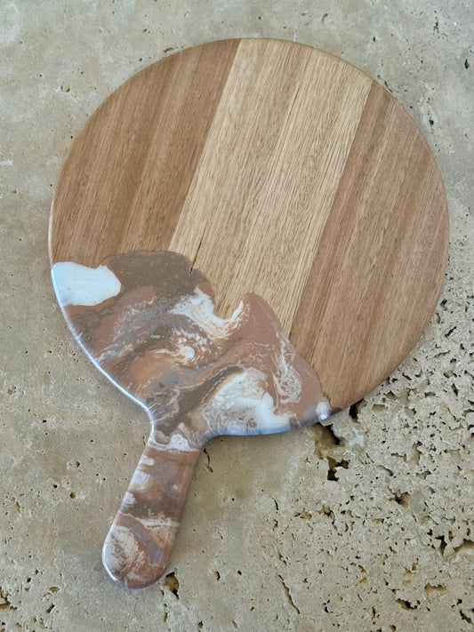 Round Paddle Resin Serving Board