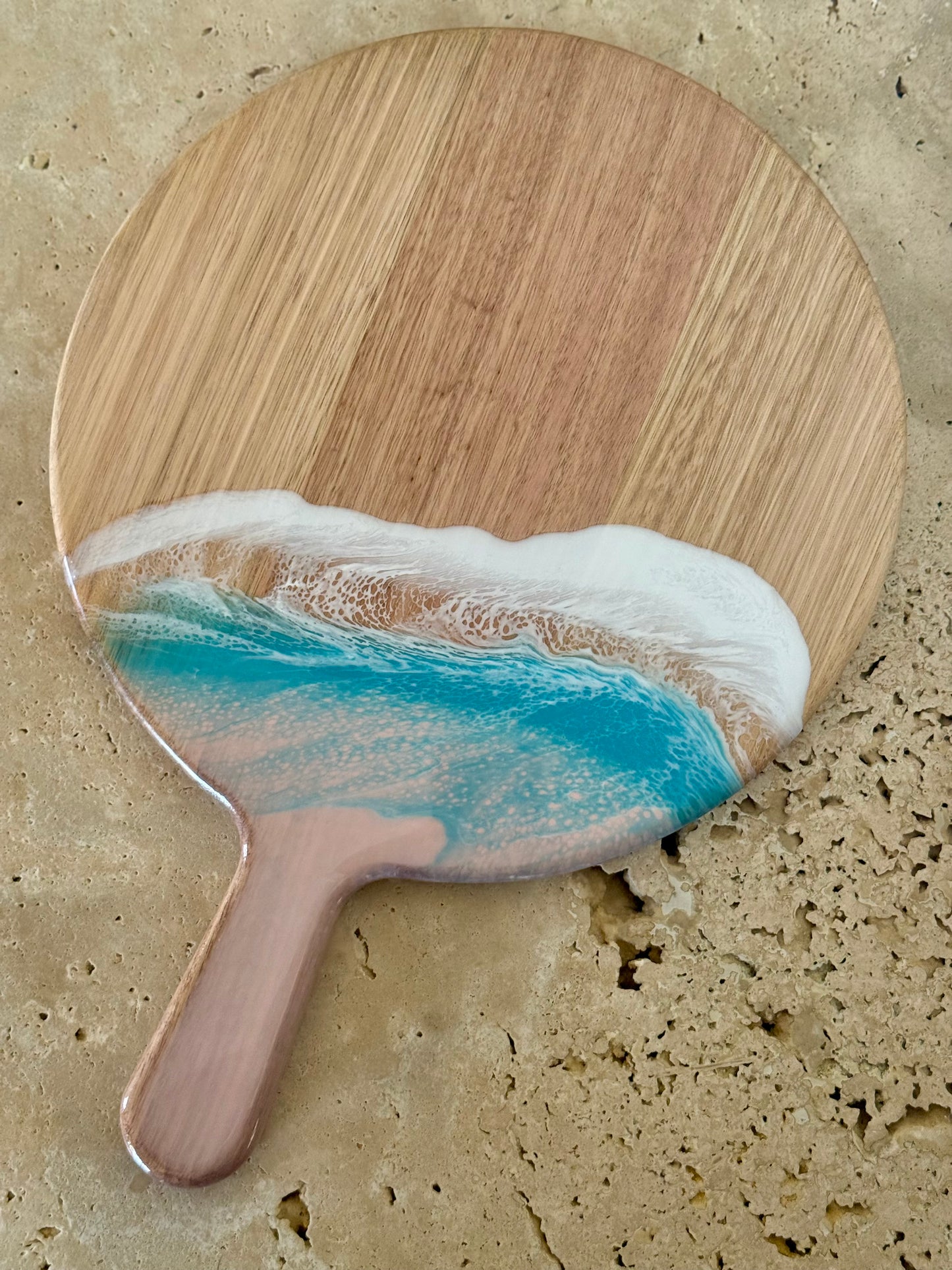 Round Paddle Resin Serving Board