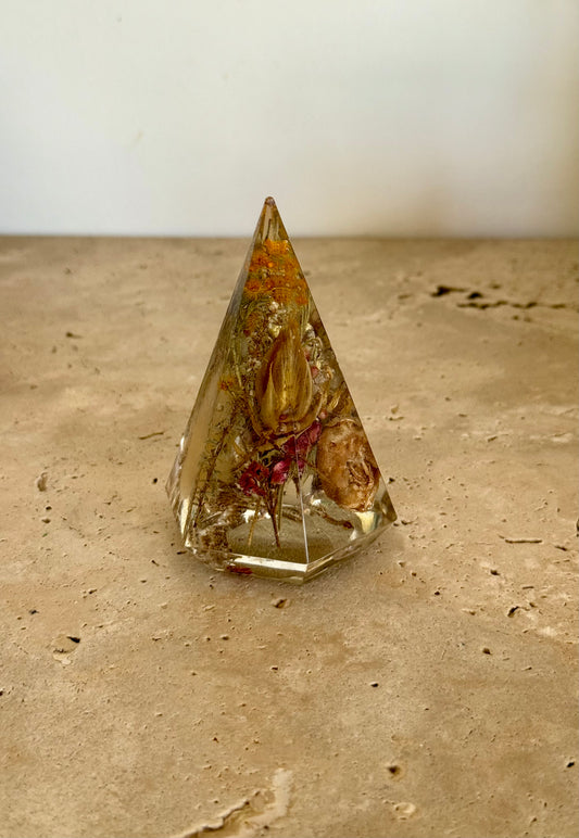 XL Hexagon Ring Holder Flower Preservation