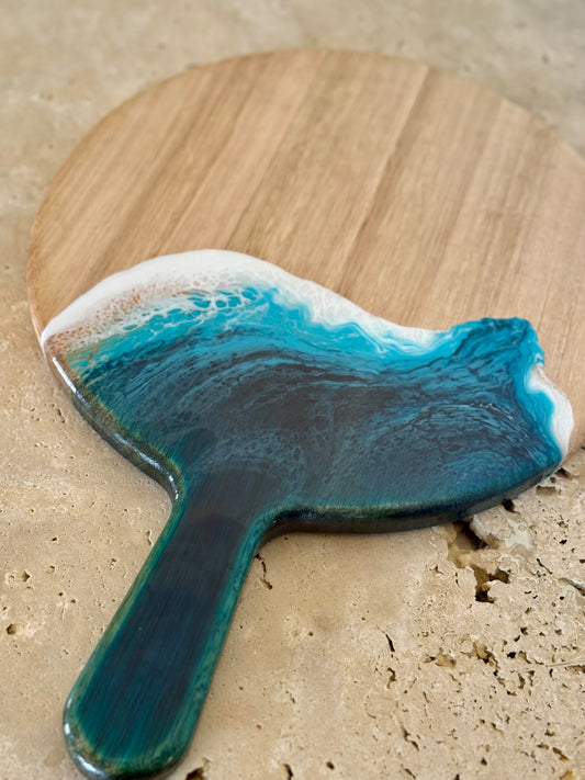 Round Paddle Resin Serving Board