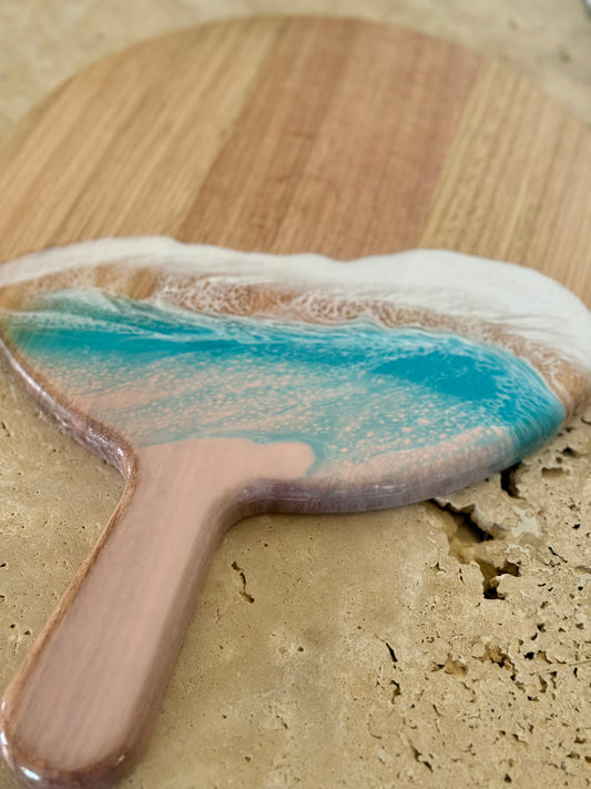 Round Paddle Resin Serving Board