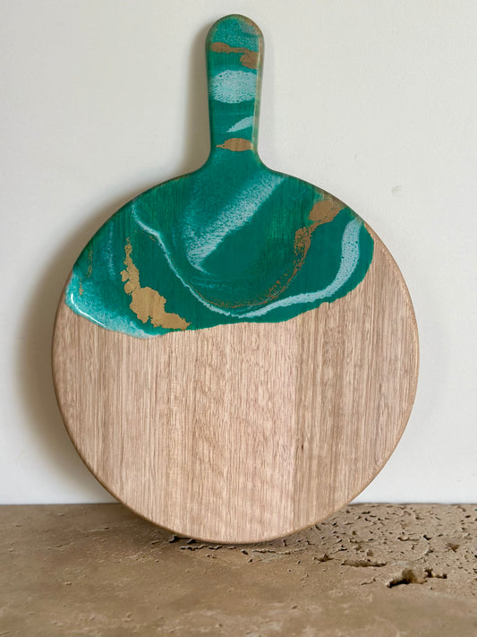 Round Paddle Resin Serving Board