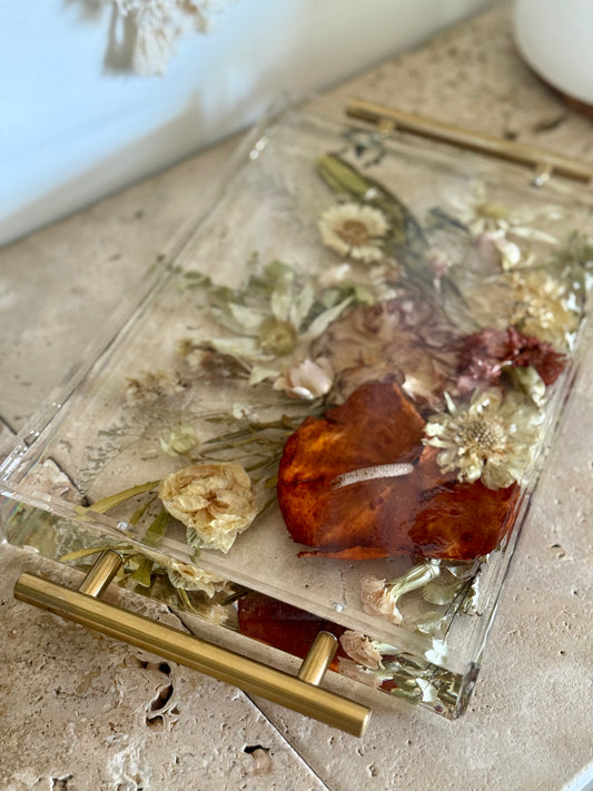 Acrylic Tray Flower Preservations