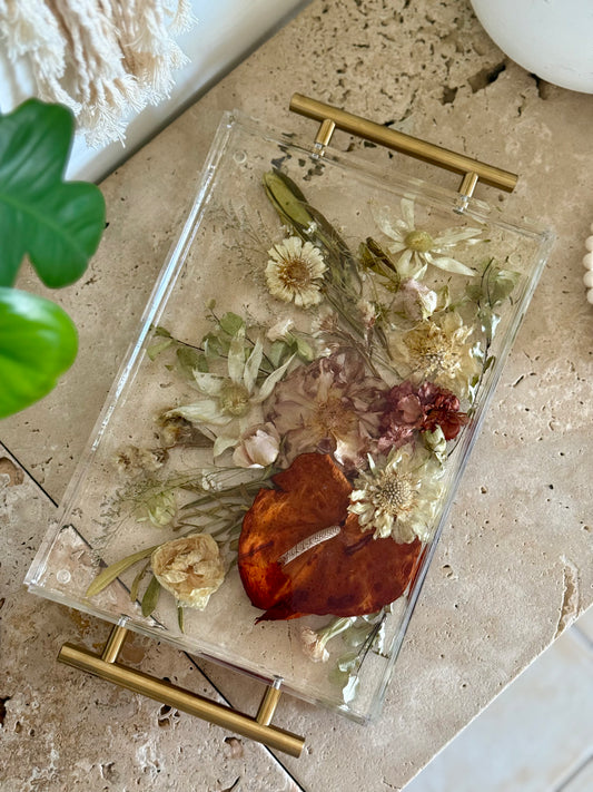 Acrylic Tray Flower Preservations